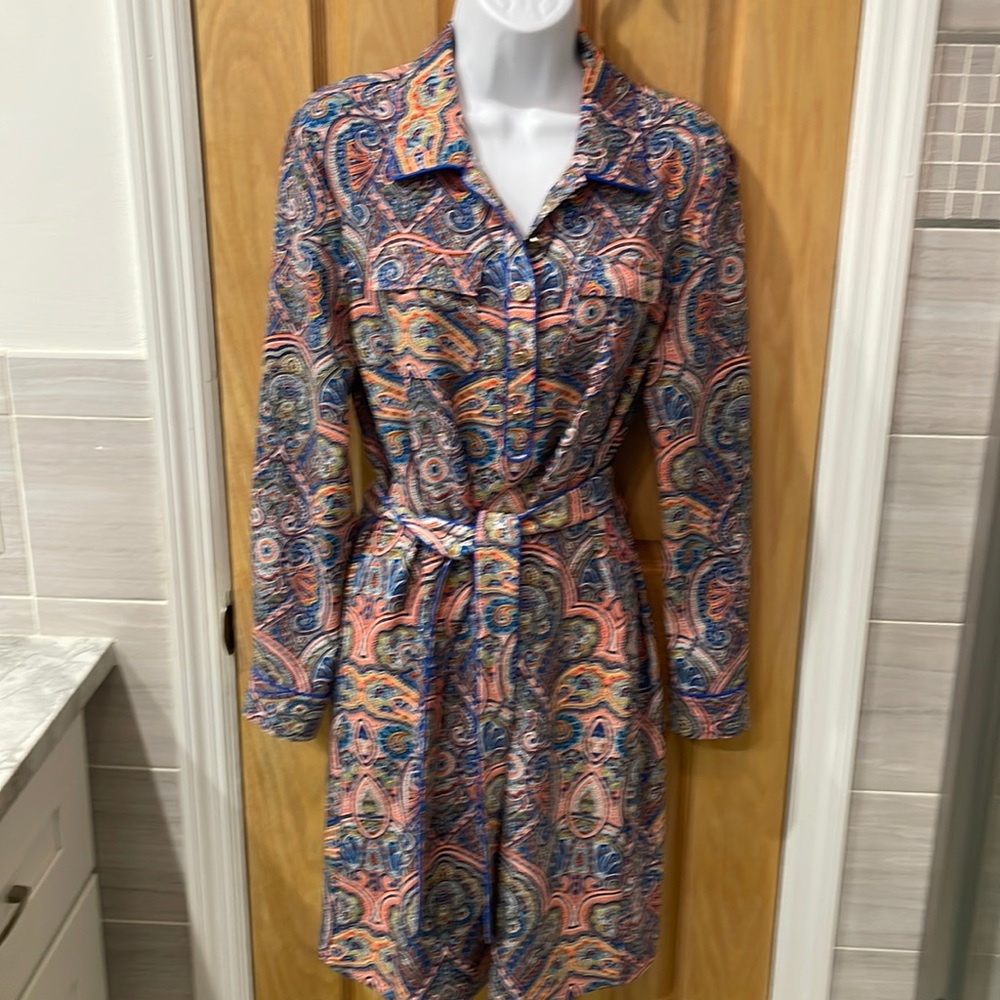 Tommy Hilfiger Paisley Print Shirt Dress